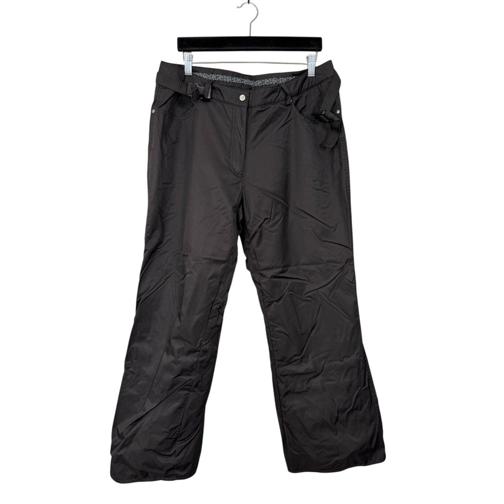 Fera The Perfect Fit‎ Womens Ski Snowboard Pants Black Size 16 Waterproof